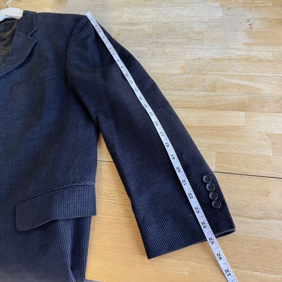 Perry Ellis Sport Coat Blazer Navy Corduroy Suit Jacket Cotton 42 Regular - Picture 13 of 16